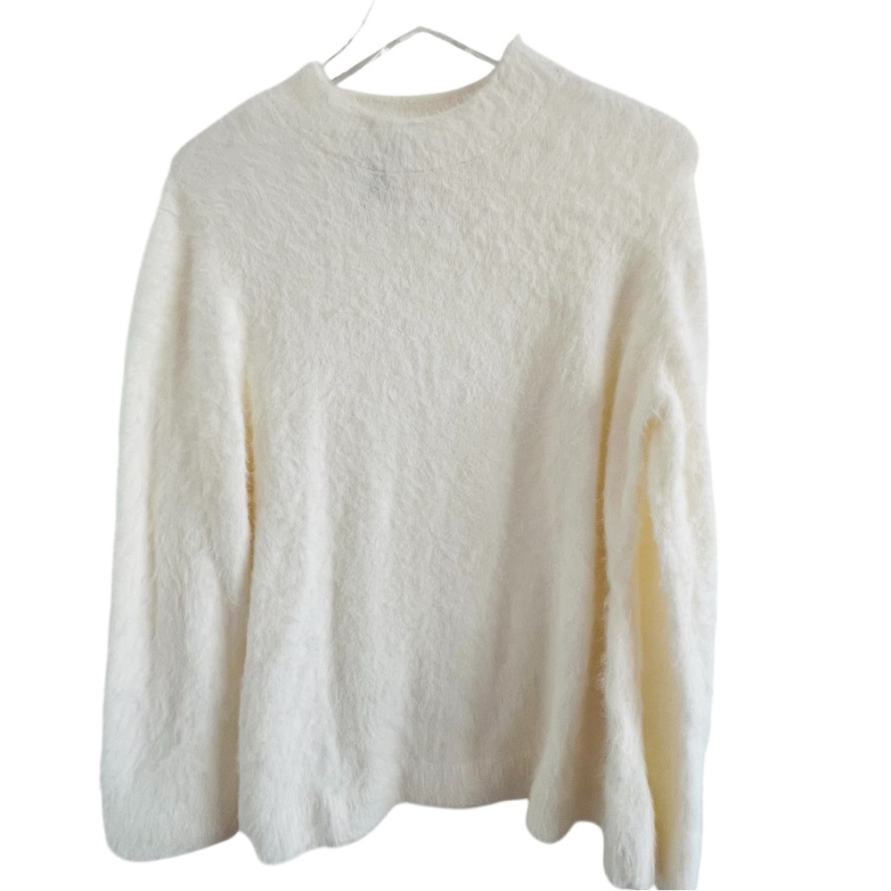 Chico's Cream Cozy Lightweight Sweater Top